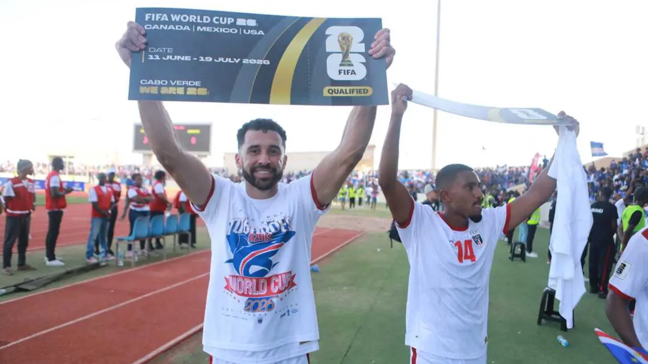 Celebraci&oacute;n de Cabo Verde tras conseguir el billete al Mundial 2026 / FIFA