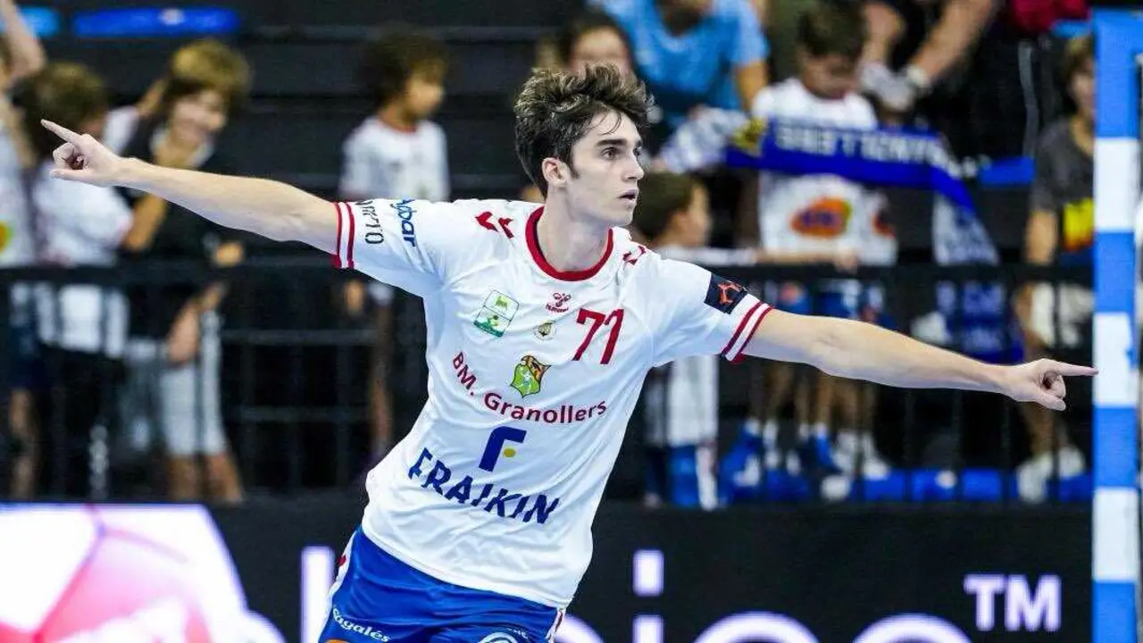 Pablo Urdangar&iacute;n durante un partido de balonmano