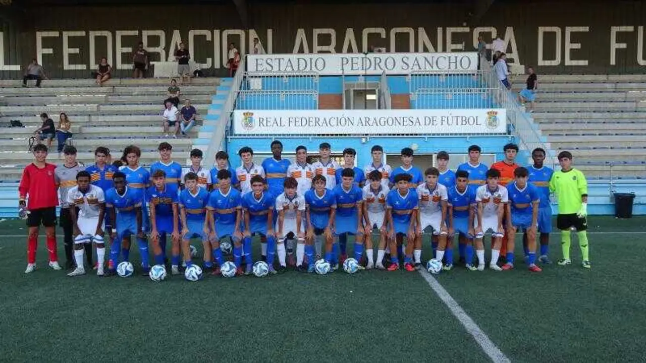 Imagen de la selecci&oacute;n de Arag&oacute;n Sub-16. Fotograf&iacute;a: RFAF.