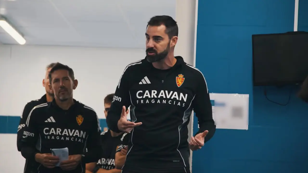 Rub&eacute;n Sell&eacute;s durante sus primeros d&iacute;as en el Real Zaragoza / RZ