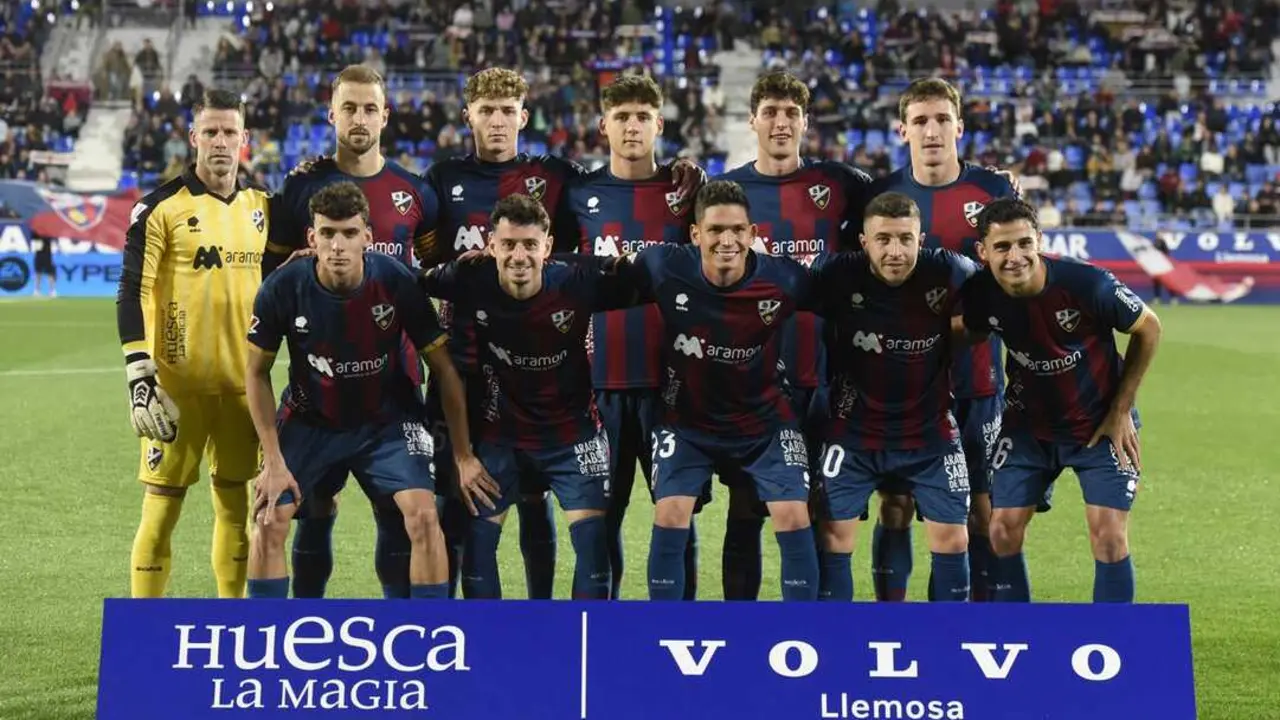 Alineaci&oacute;n de la SD Huesca ante la UD Las Palmas