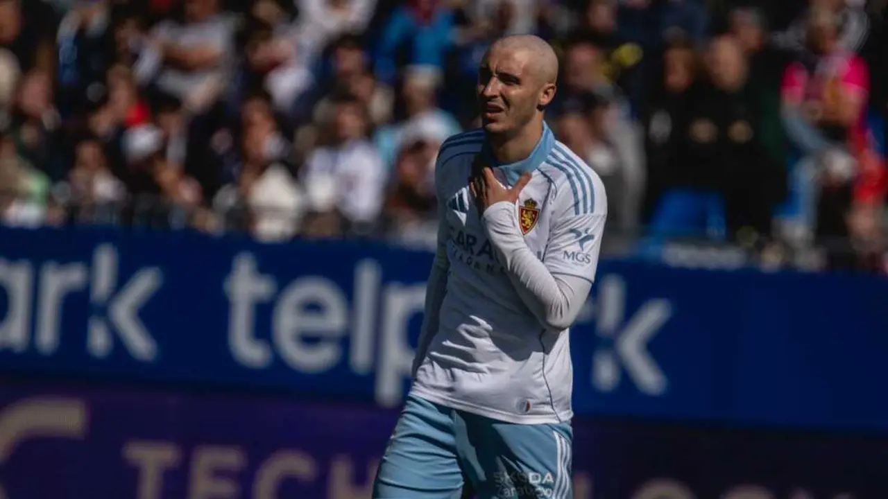 Valery durante un partido con el Real Zaragoza / Marcos Cebri&aacute;n