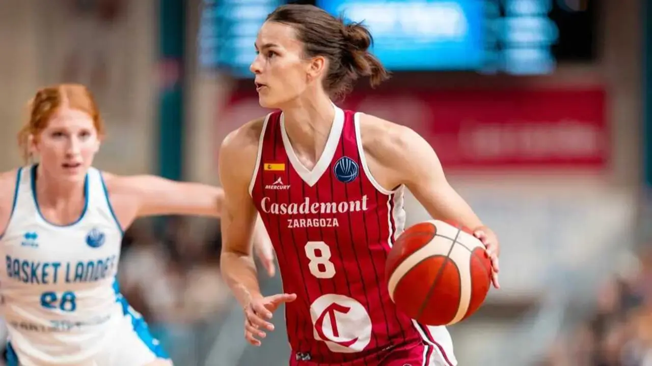 Veronika Vorackova, en el duelo frente a Basket Landes de la ida. Fotograf&iacute;a: FIBA.