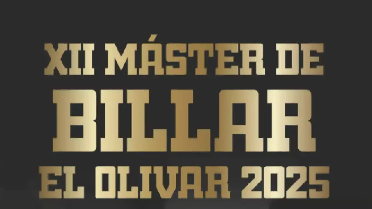 Cartel del XII M&aacute;ster de Billar realizado por El Olivar. Fotograf&iacute;a: El Olivar.