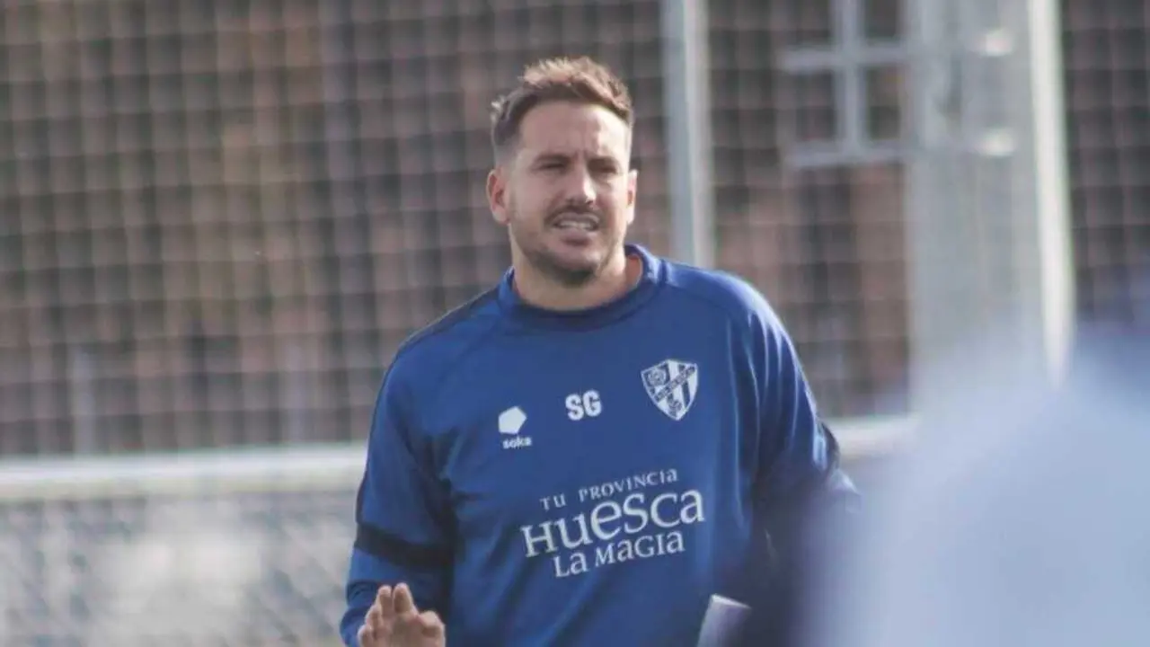 Guill&oacute; en un entreno / SD Huesca