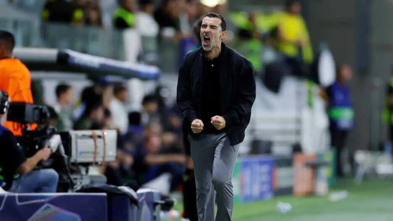 Juan Carlos Carcedo durante un partido con el Pafos