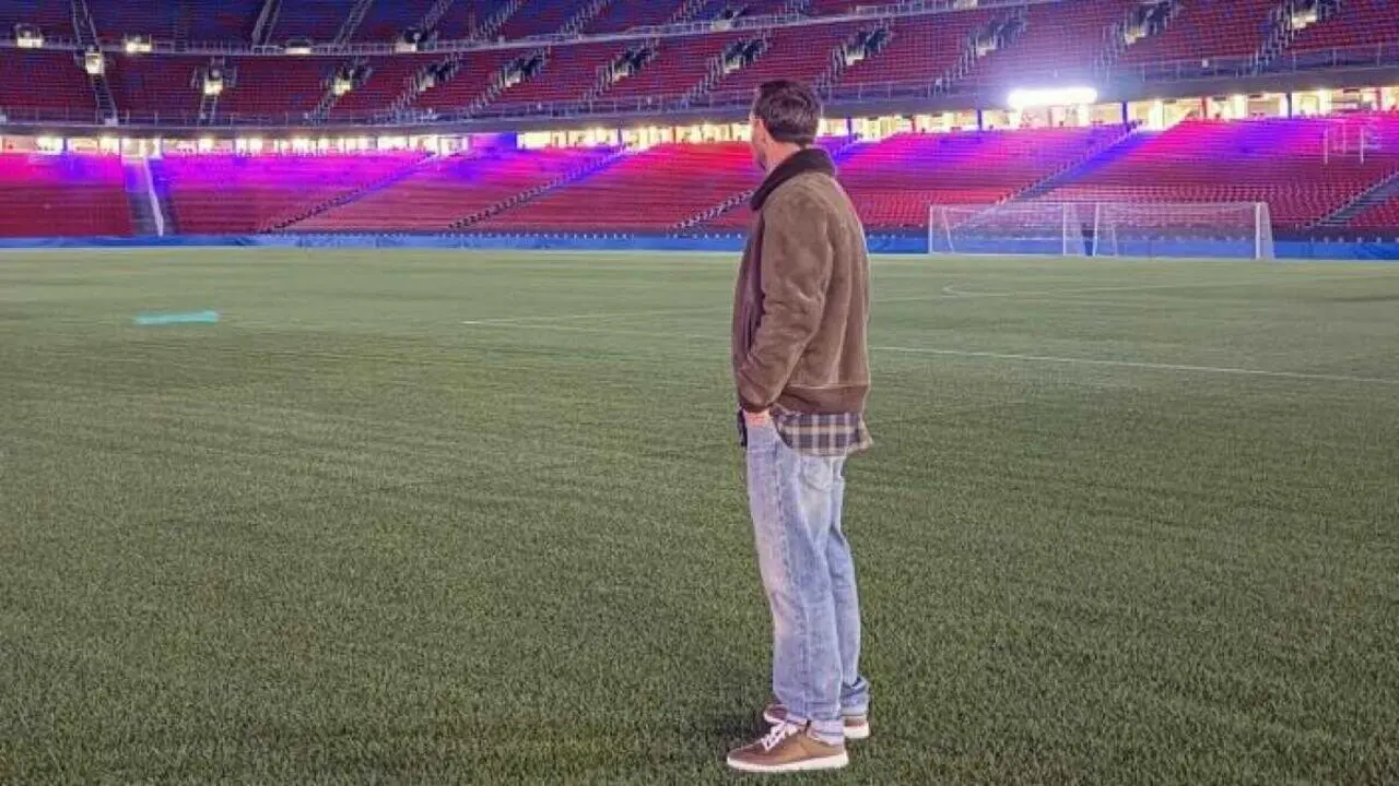 Leo Messi en el Spotify Camp Nou