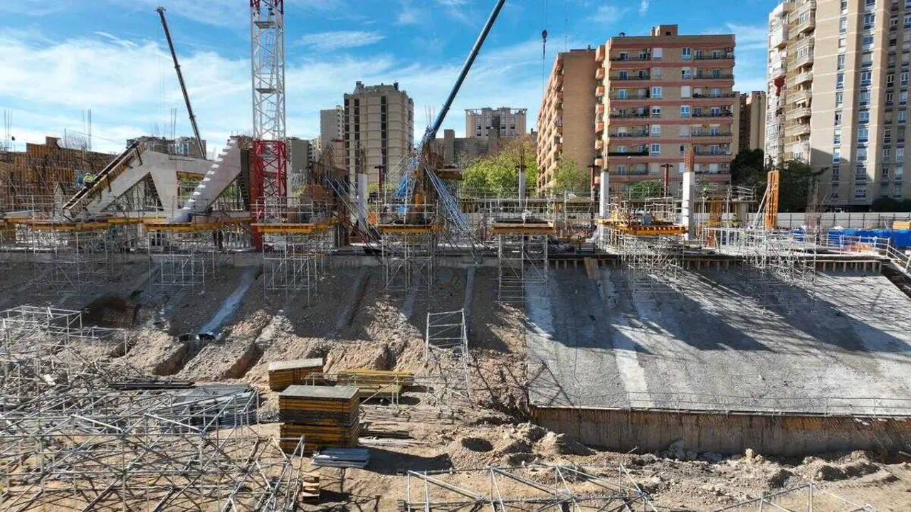 Imagen de las obras de La Nueva Romareda