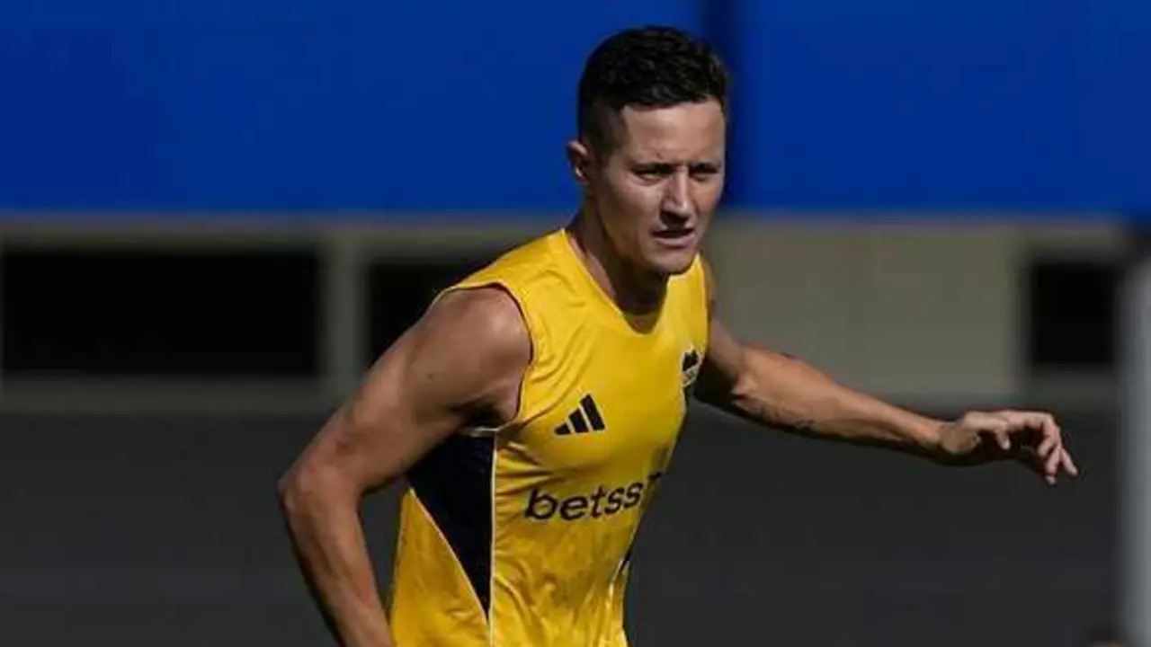 Ander Herrera durante un entrenamiento con Boca Juniors / BJ