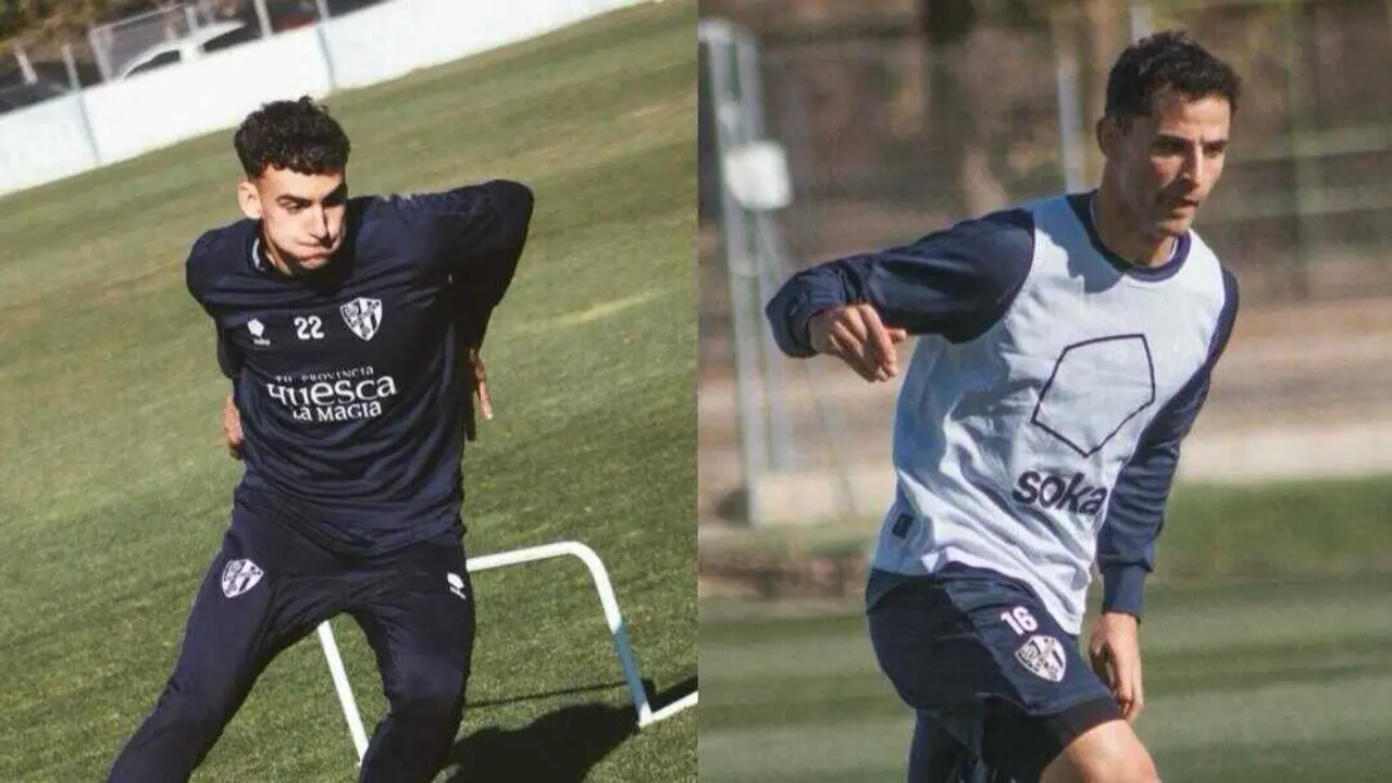 &Aacute;ngel P&eacute;rez y Jes&uacute;s &Aacute;lvarez / SD Huesca