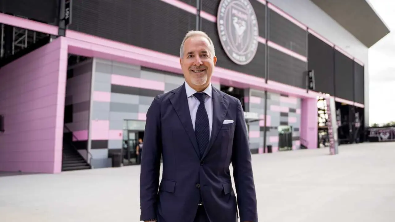 Jorge Mas en las instalaciones del Inter de Miami