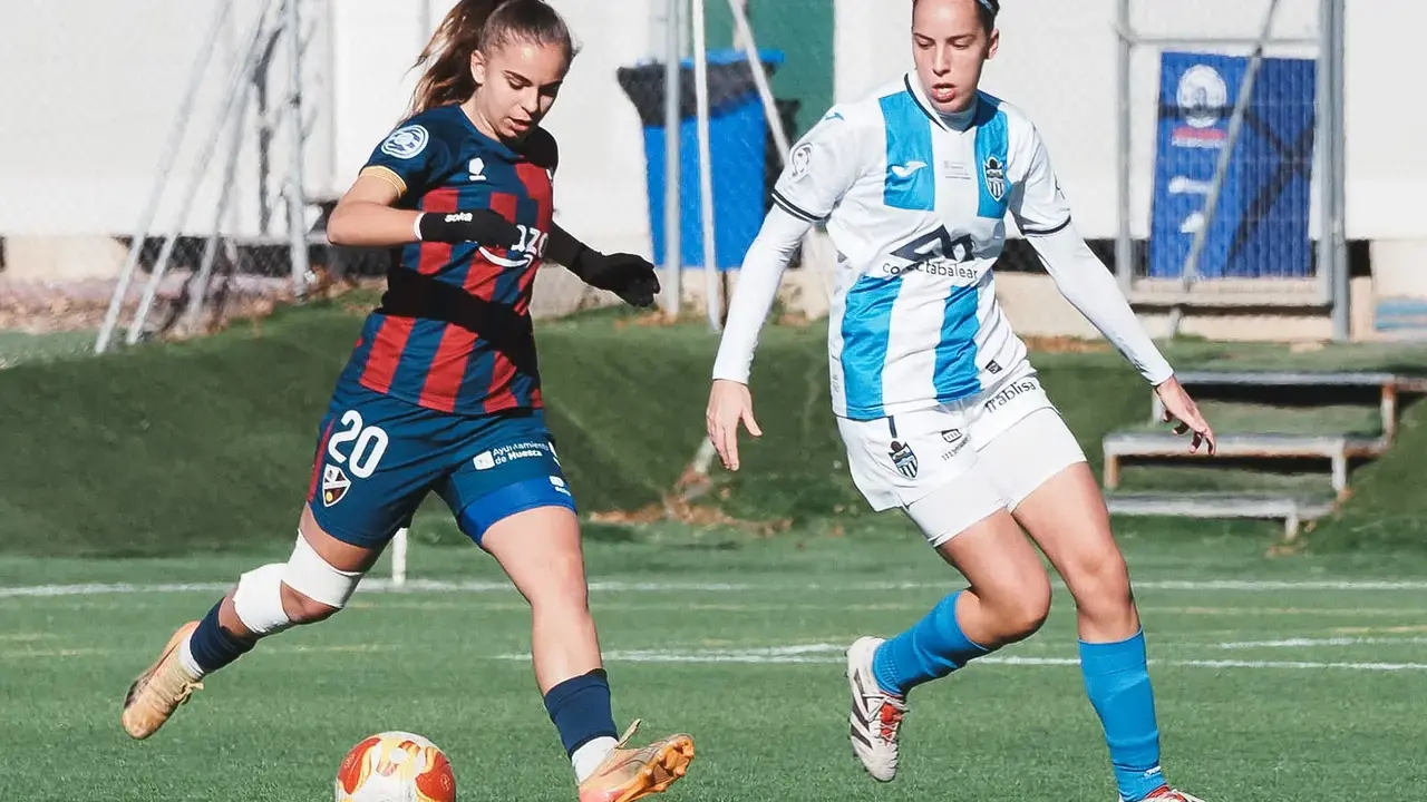 Imagen del duelo entre la SD Huesca y el Atl&eacute;tico Baleares. Fotograf&iacute;a: SD Huesca.