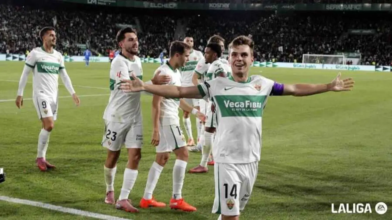 Febas celebra su gol ante el Real Madrid / LaLiga