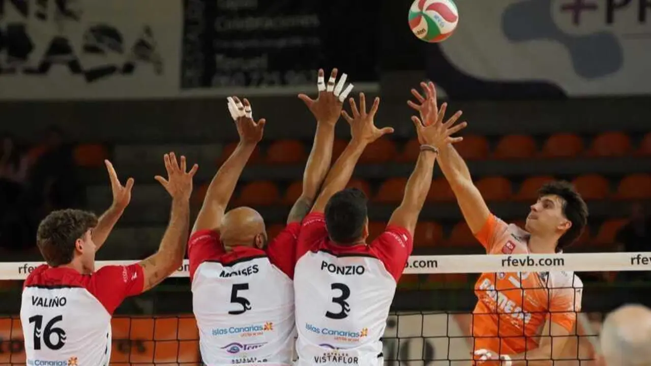 Imagen del duelo entre Pamesa Teruel y