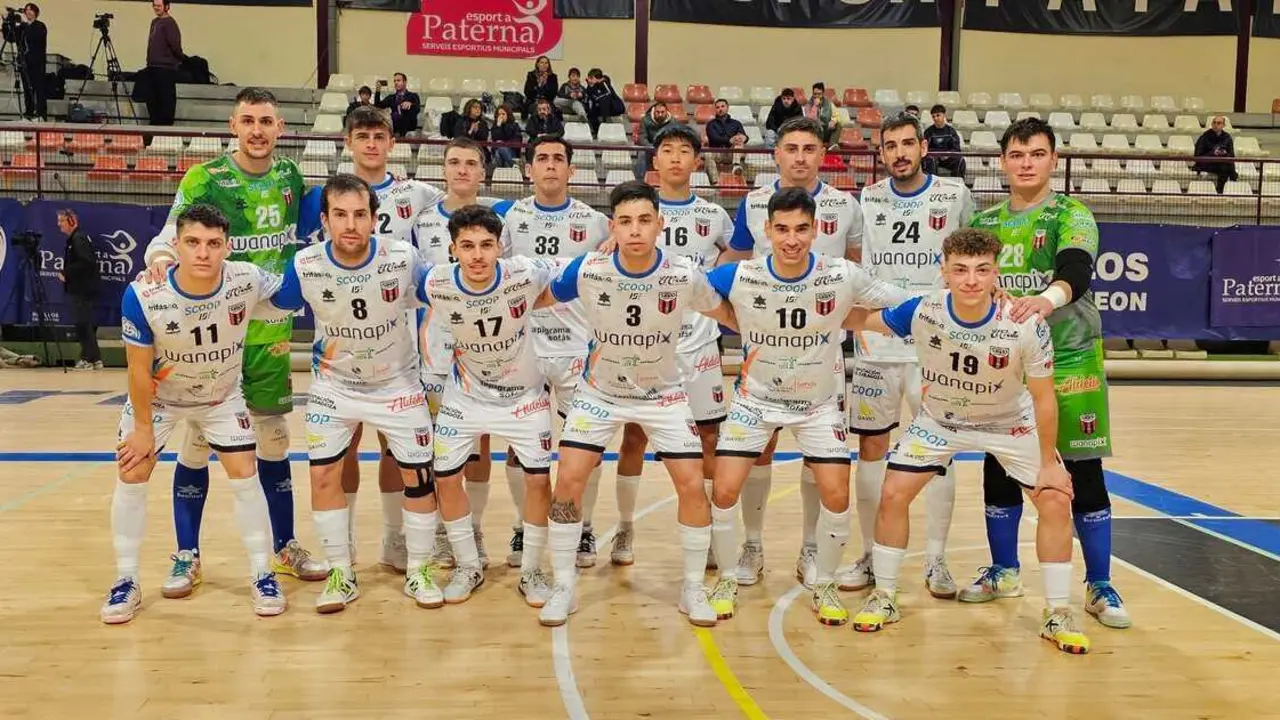 El Wanapix Zaragoza momentos antes de medirse al Levante. Fotograf&iacute;a: Levante.