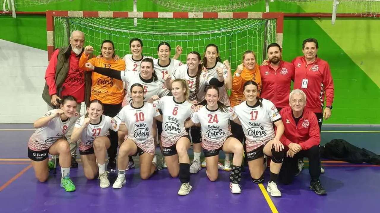 Fotograf&iacute;a del Sch&auml;r Colores Zaragoza tras el encuentro. Fotograf&iacute;a: SCZ.