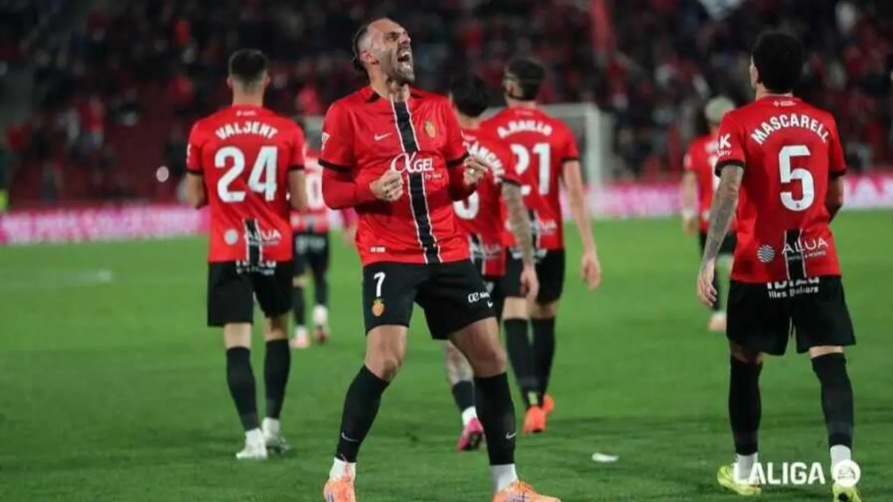 Celebraci&oacute;n jugadores del Mallorca / LaLiga