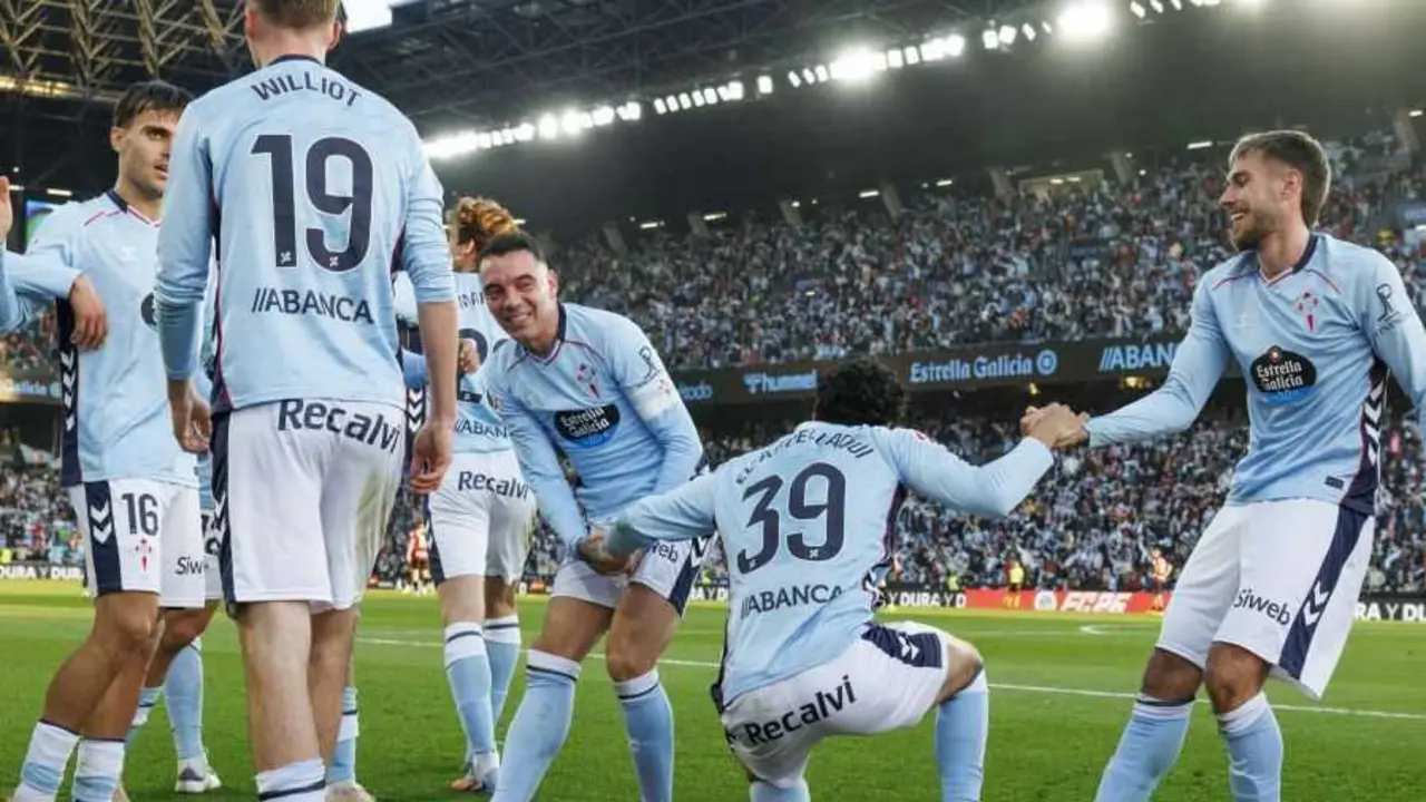 Jugadores del Celta celebrando un gol / LaLiga
