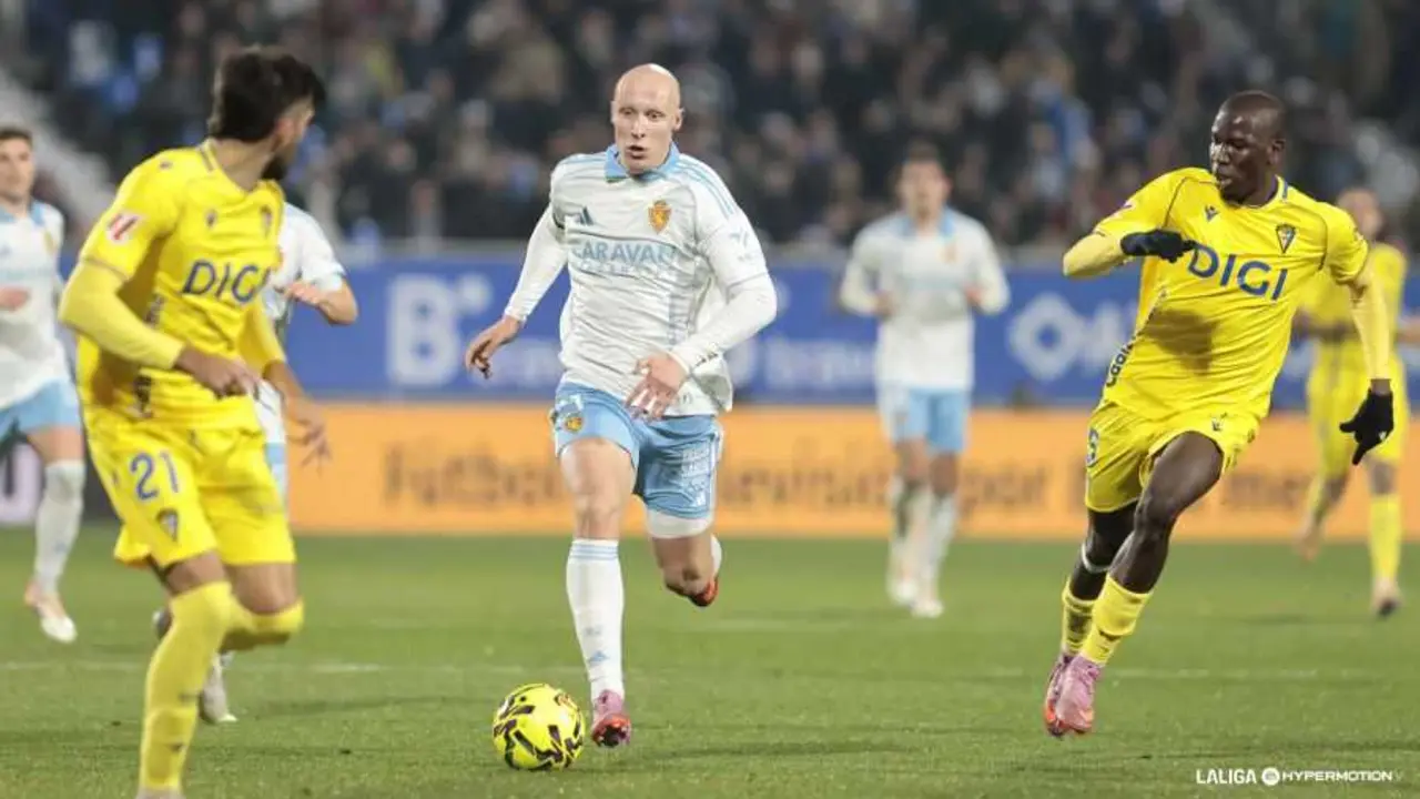 Valery en el Real Zaragoza - C&aacute;diz / LaLiga