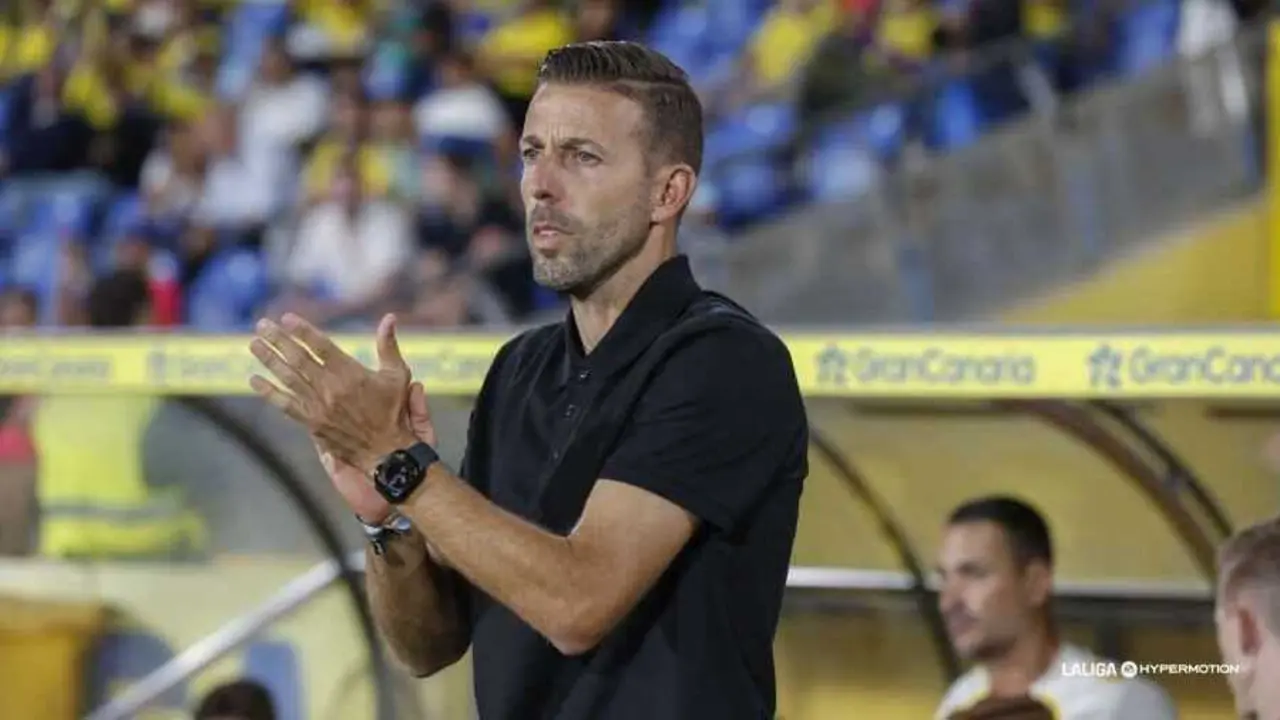 Luis Garc&iacute;a durante un partido de la UD Las Palmas / LaLiga