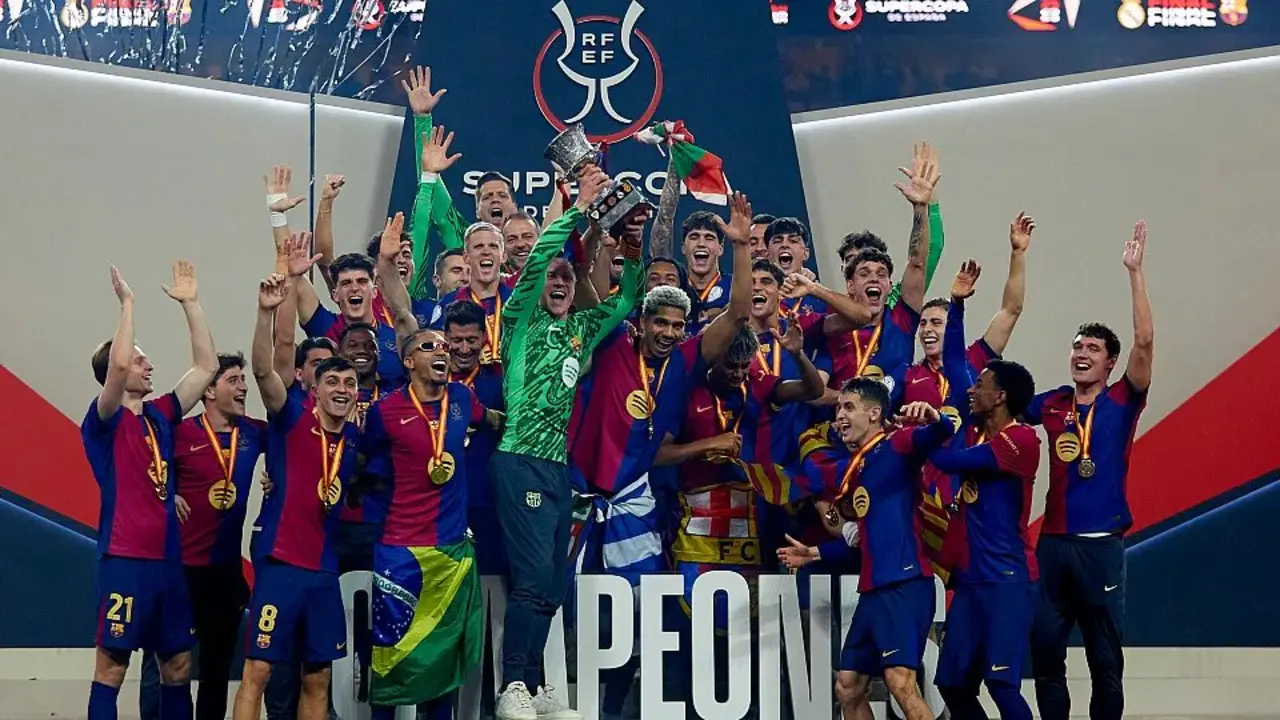 Barcelona celebra la &uacute;ltima Supercopa de Espa&ntilde;a / RFEF