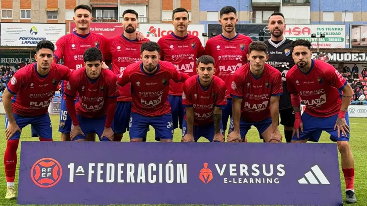 Once inicial del CD Teruel. Fotograf&iacute;a: CD Teruel.