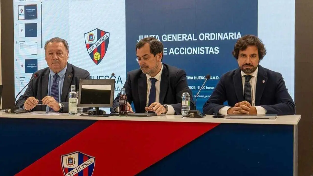 Agust&iacute;n Lasaosa, Ricardo Mur y Alfonso Garc&iacute;a forman el Consejo de Administraci&oacute;n / SD Huesca