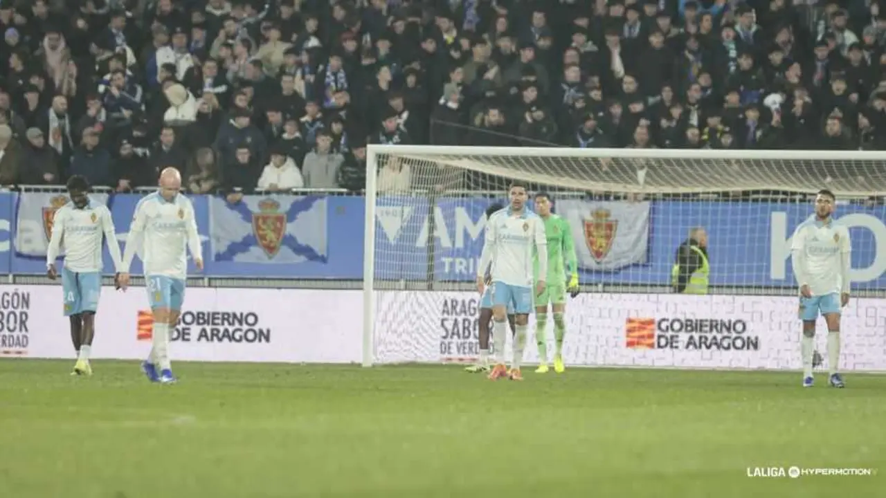 Jugadores del Real Zaragoza en el Ibercaja Estadio / LaLiga