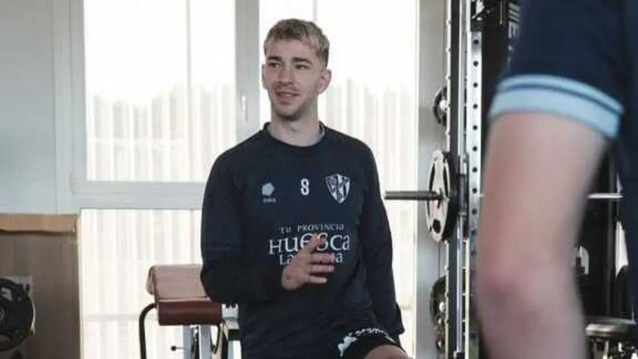 Jordi Mart&iacute;n en el gimnasio / SD Huesca