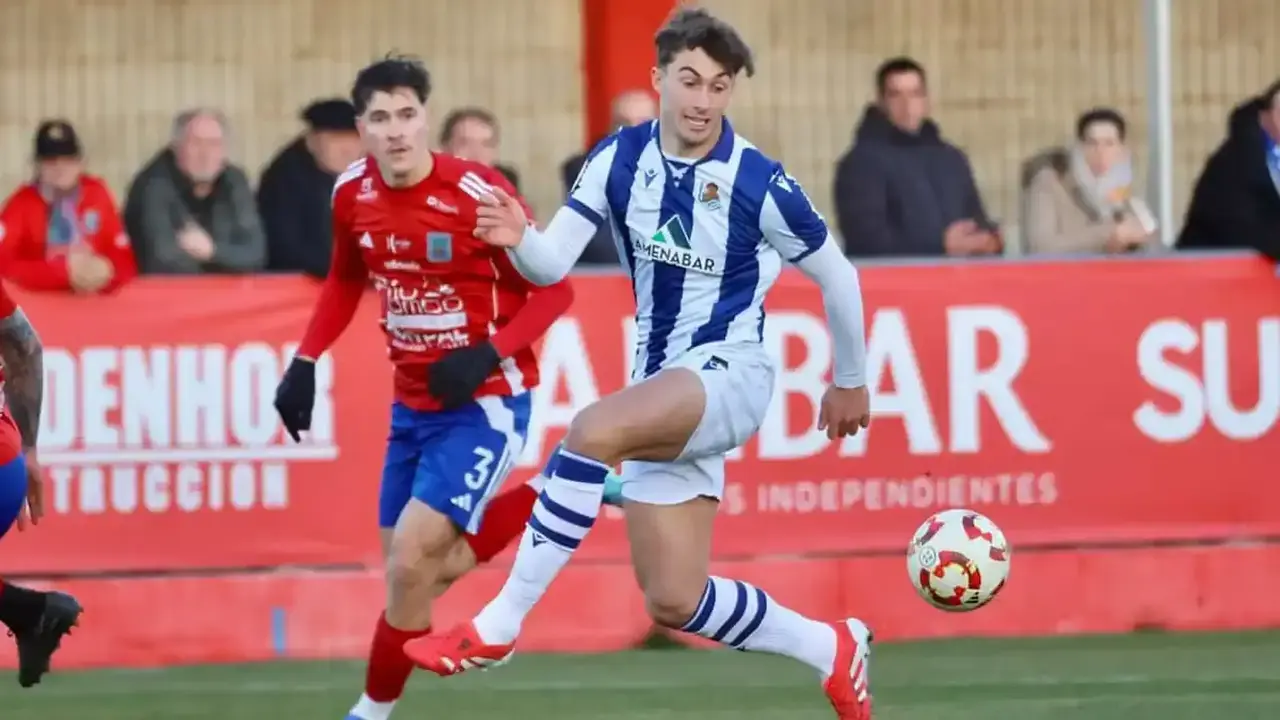 Mikel Goti en un Tarazona - Real Sociedad B