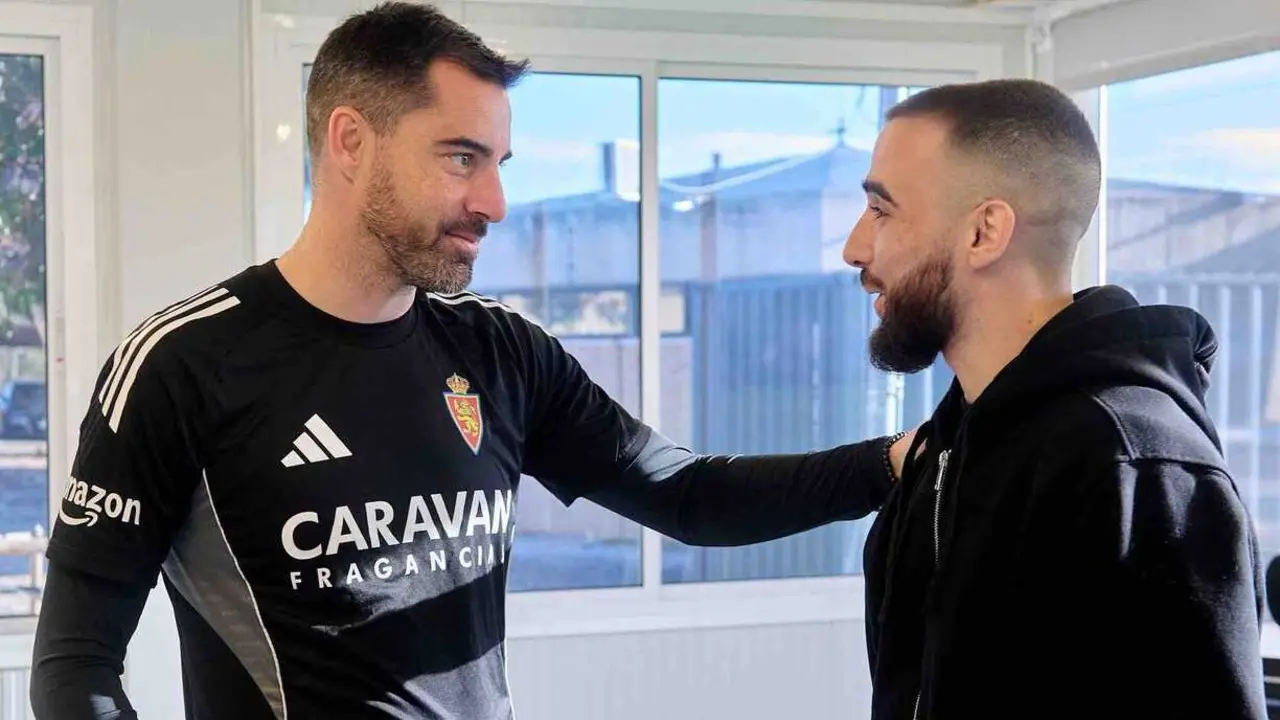 Rub&eacute;n Sell&eacute;s con Rober Gonz&aacute;lez / REAL ZARAGOZA