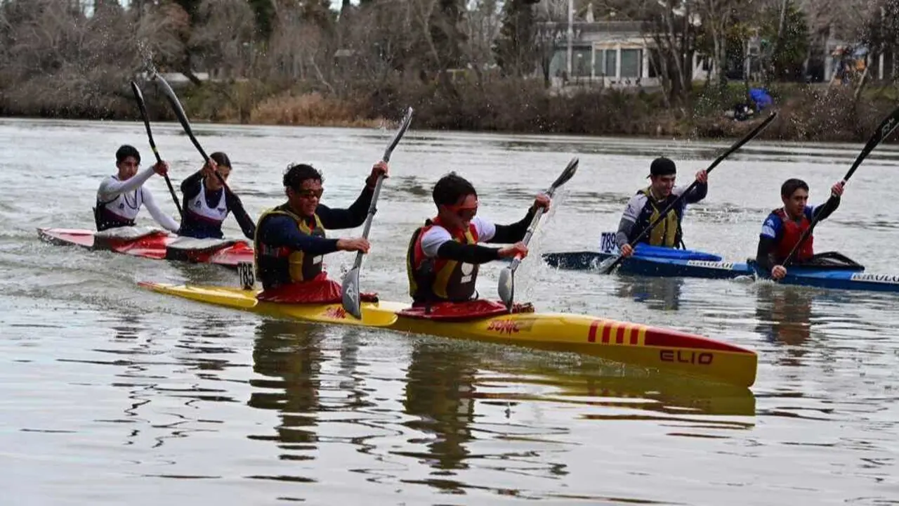 Imagen de la prueba realizada en el Ebro. Fotograf&iacute;a: Pedro Cotera.
