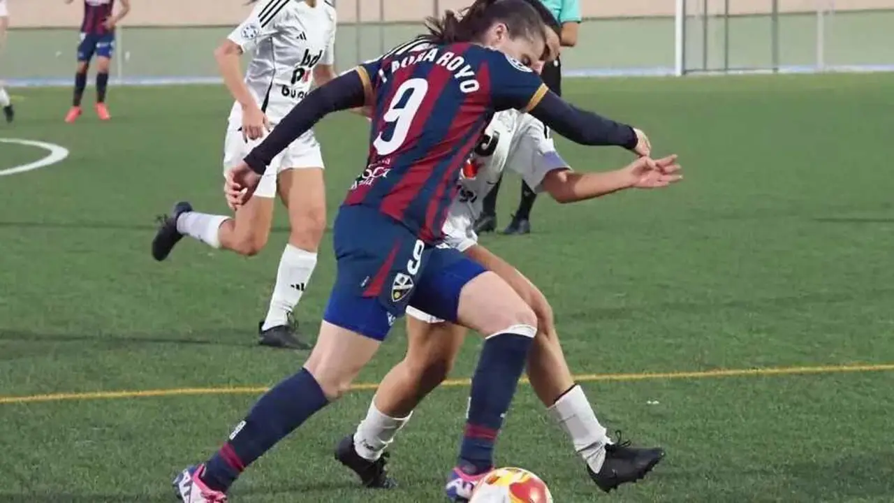 Imagen del duelo de la SD Huesca ante el filial del Levante. Fotograf&iacute;a: SDH.