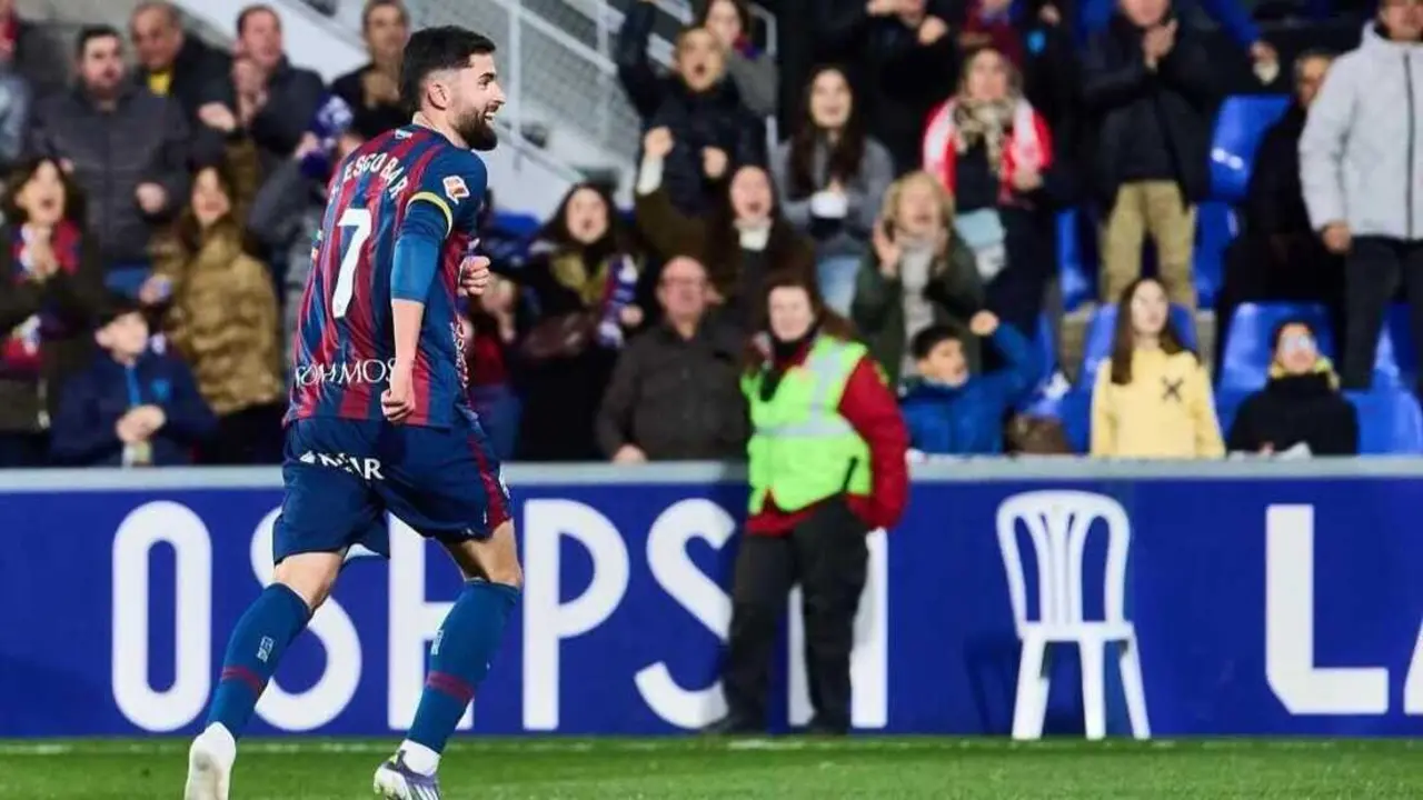 Jordi Escobar celebra su primer gol / RRSS