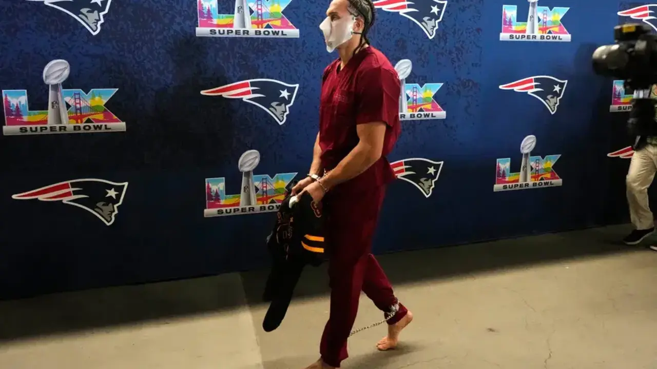 Mack Hollins llegando a la Super Bowl 2026 / Cordon Press