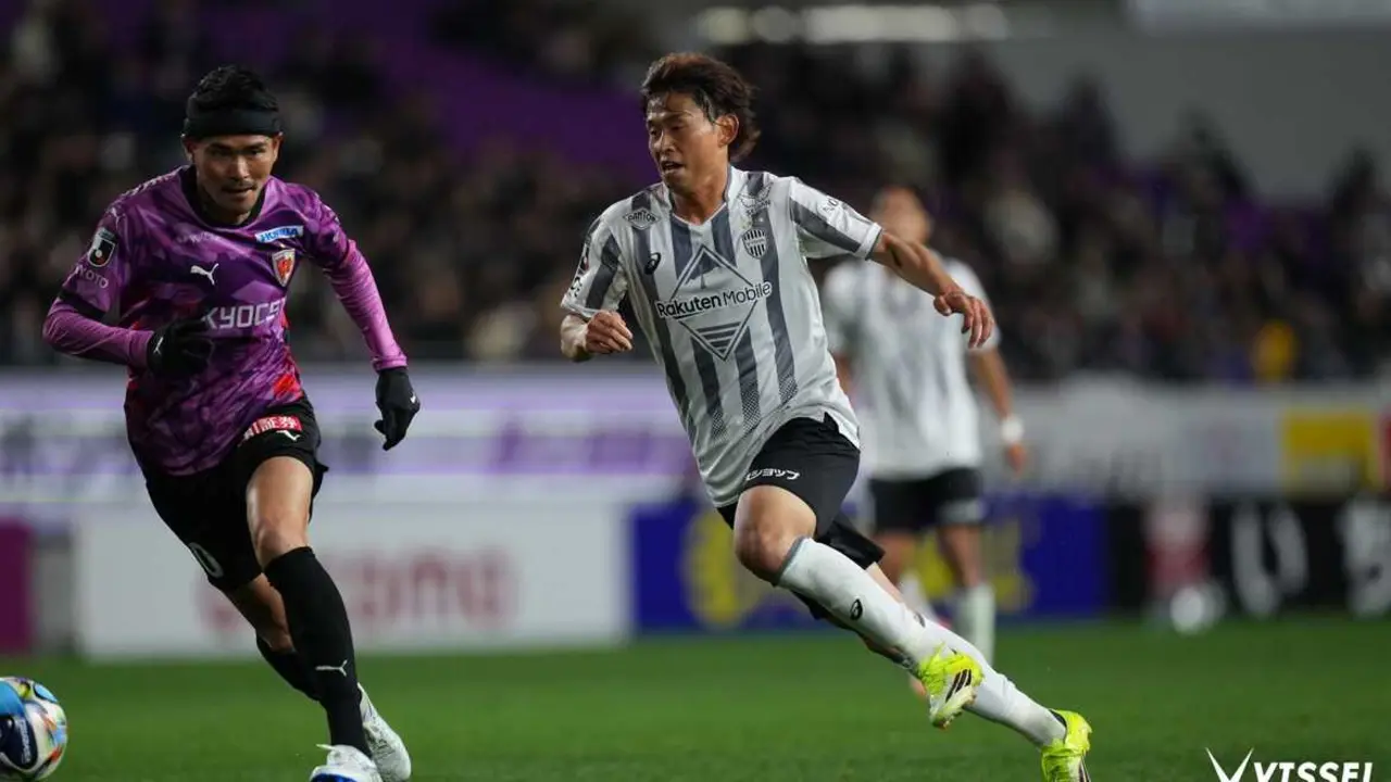 Imagen del partido entre el Vissel Kobe y el Kyoto Sanga / Vissel Kobe