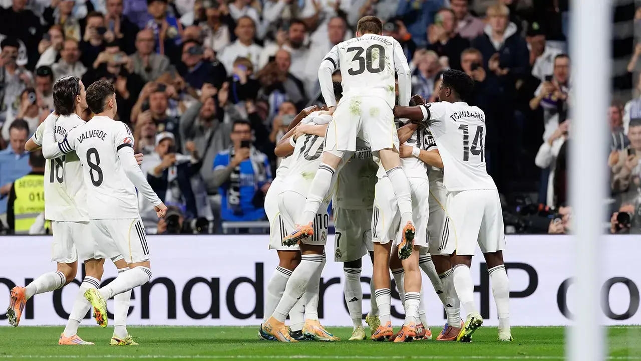Celebraci&oacute;n de los jugadores del Real Madrid / RM