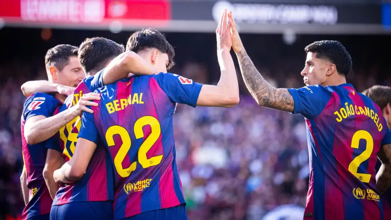 Jugadores del FC Barcelona celebran un gol / V&iacute;ctor Salgado - FC Barcelona