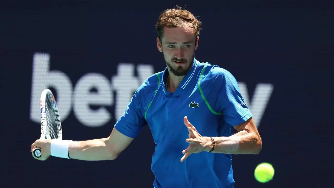 Daniil Medv&eacute;dev, durante un duelo / ATP.