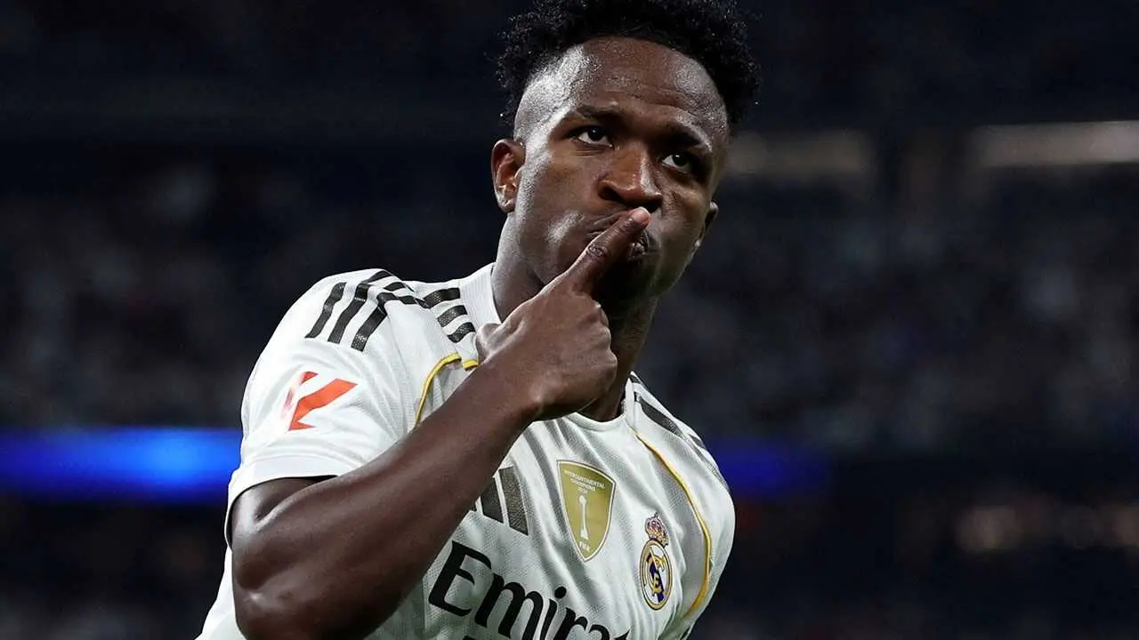 Vin&iacute;cius Jr celebrando un gol / FOX.