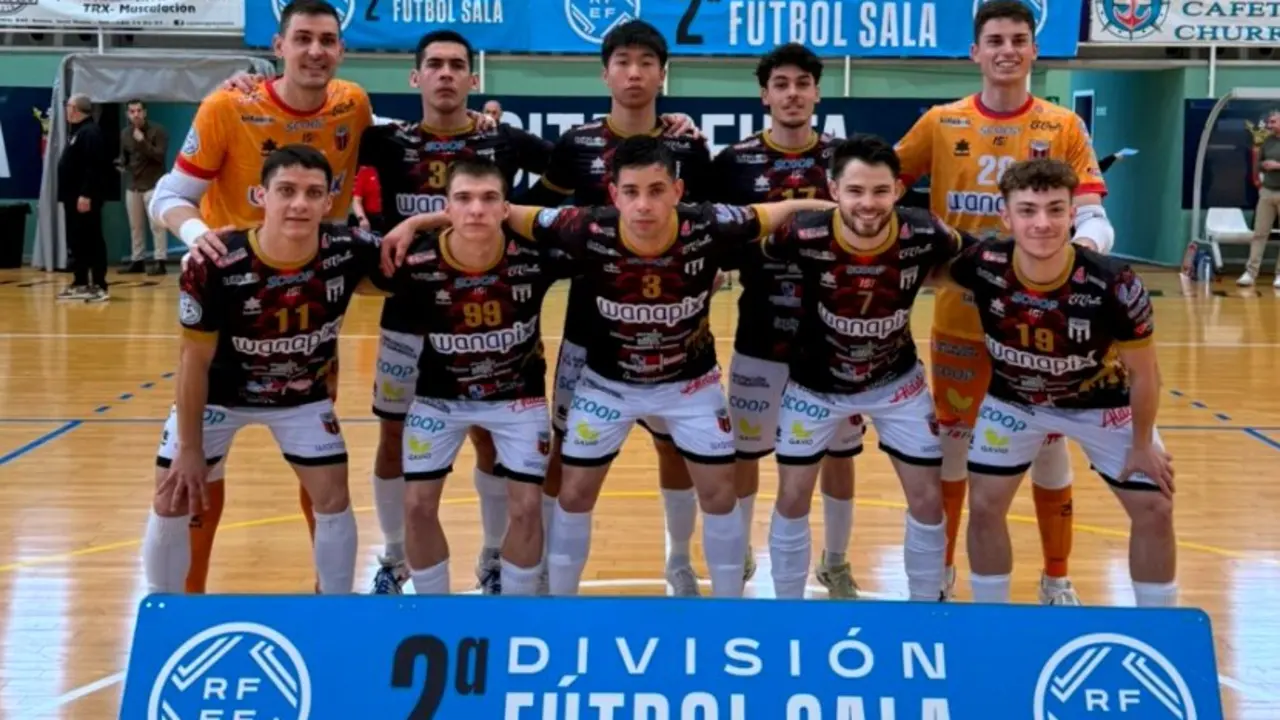 Jugadores del Wanapix Zaragoza antes del duelo. Fotograf&iacute;a: Wanapix Zaragoza.