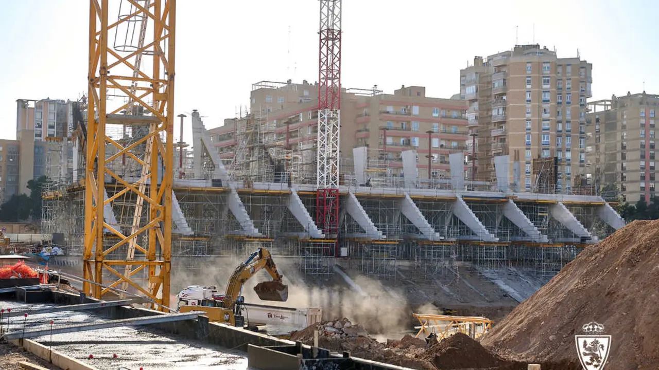 As&iacute; avanzan las obras de la Nueva Romareda / Real Zaragoza