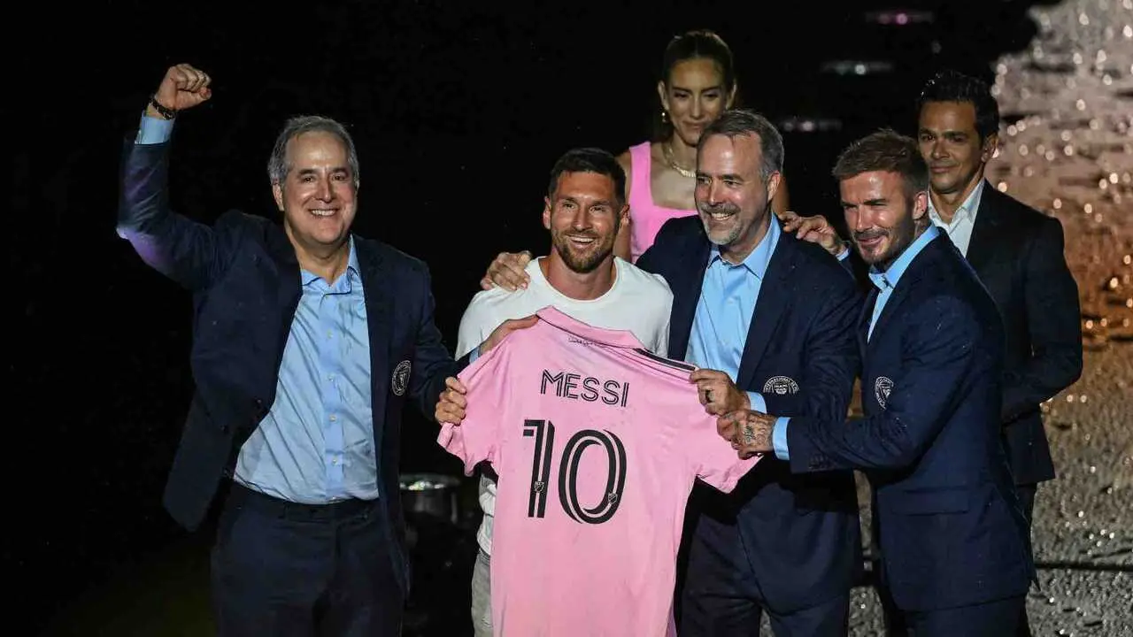 Jorge Mas con Messi / DAZN