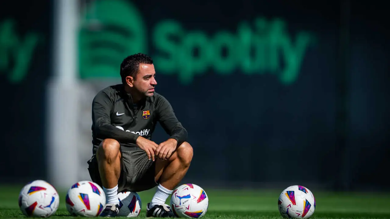 Xavi Hern&aacute;ndez durante su etapa como entrenador del FC Barcelona / FCB