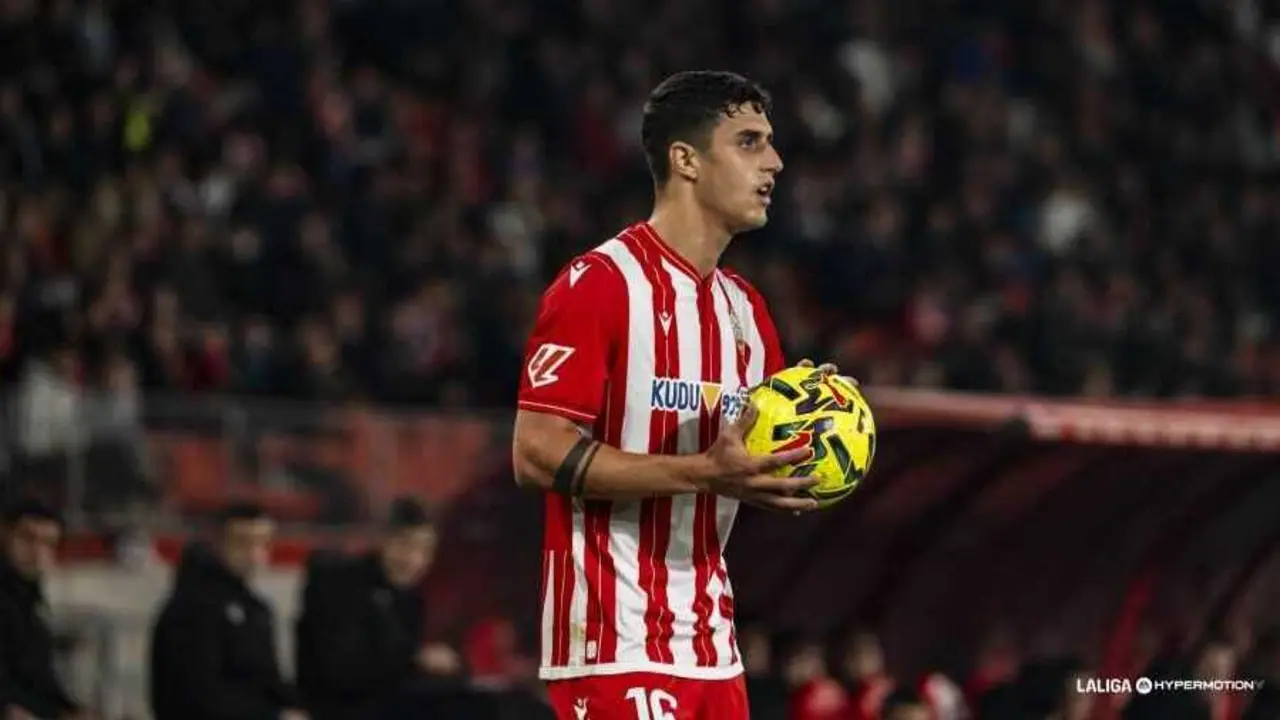 Marcos Luna durante el &uacute;ltimo partido de la UD Almer&iacute;a / LaLiga