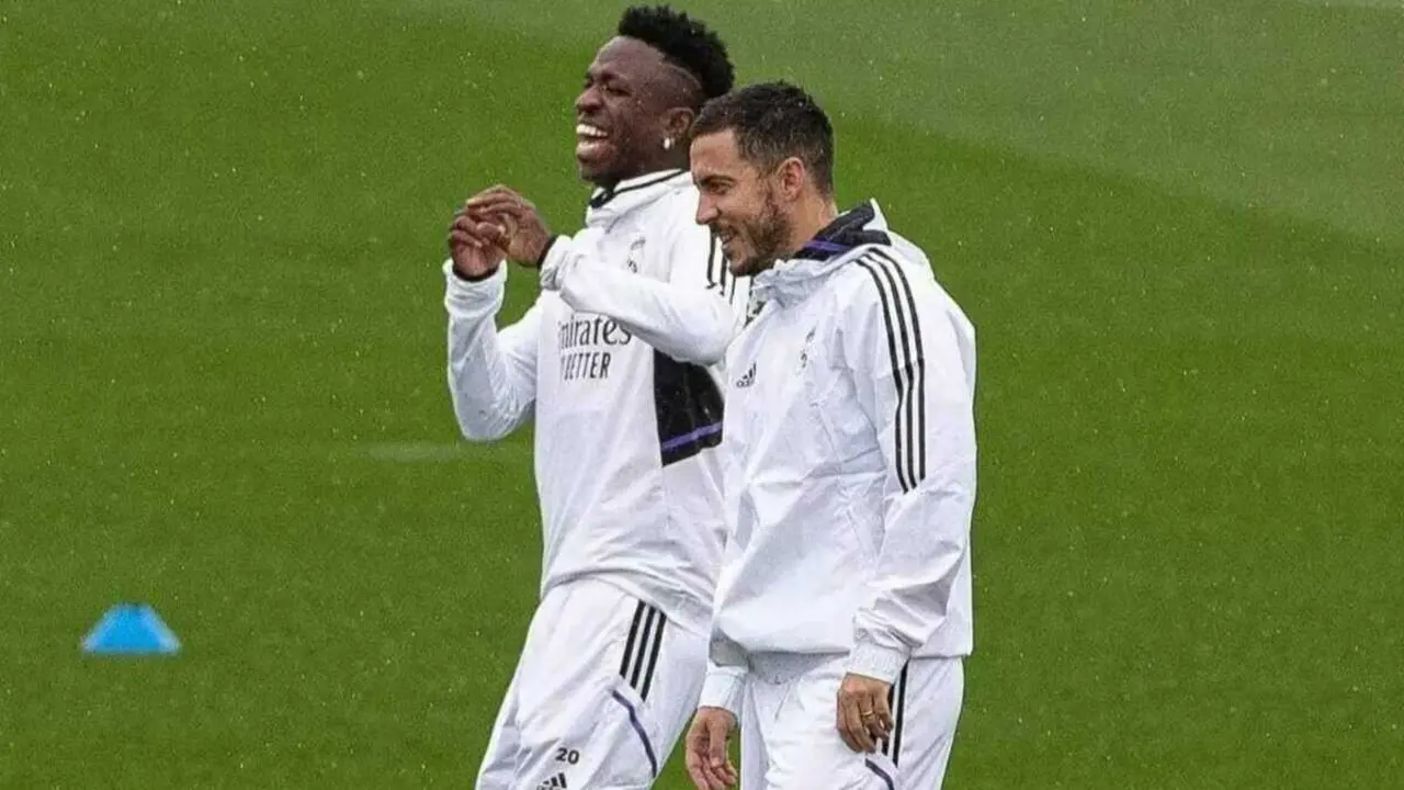 Hazard y Vin&iacute;cius / RM
