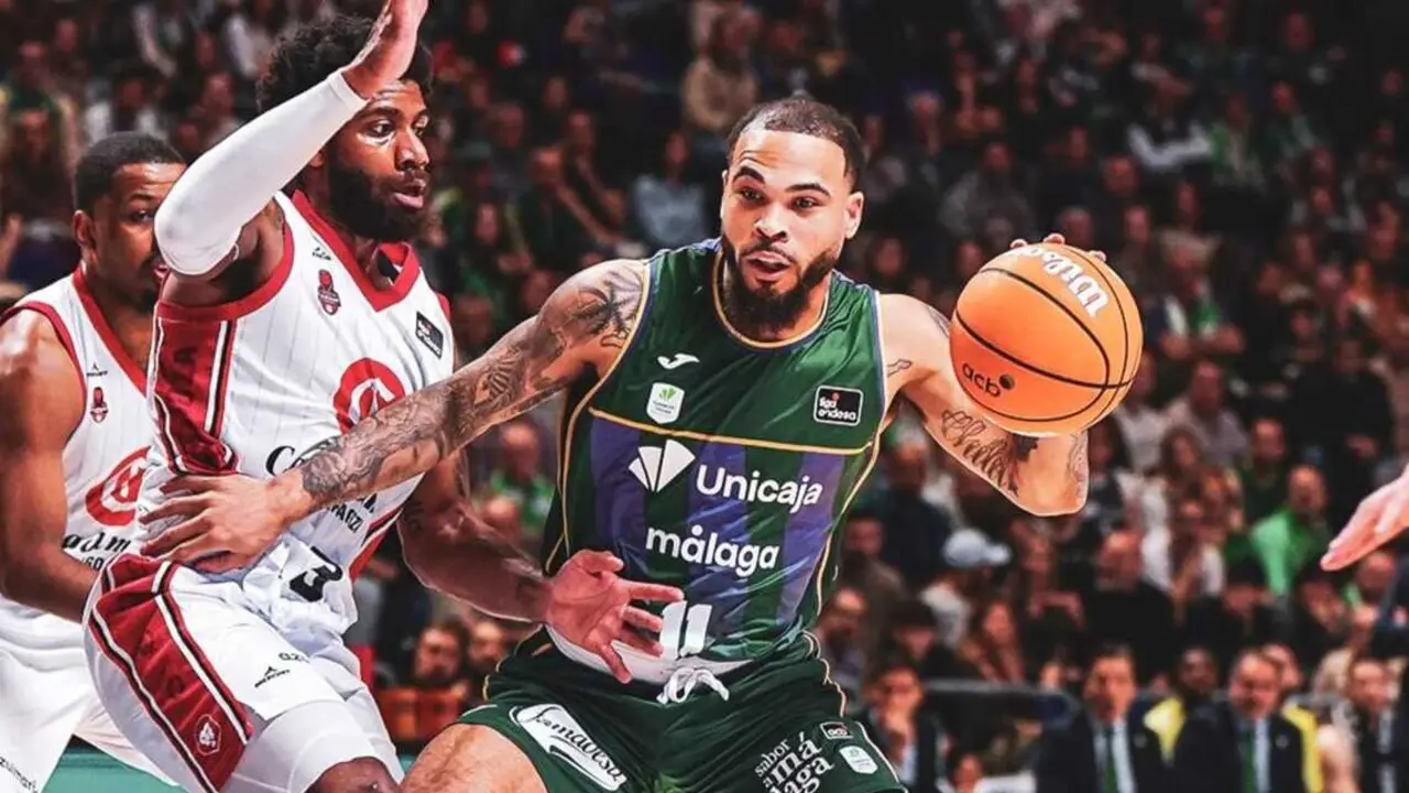 Imagen del duelo entre Unicaja y Casademont Zaragoza / RRSS Unicaja M&aacute;laga.