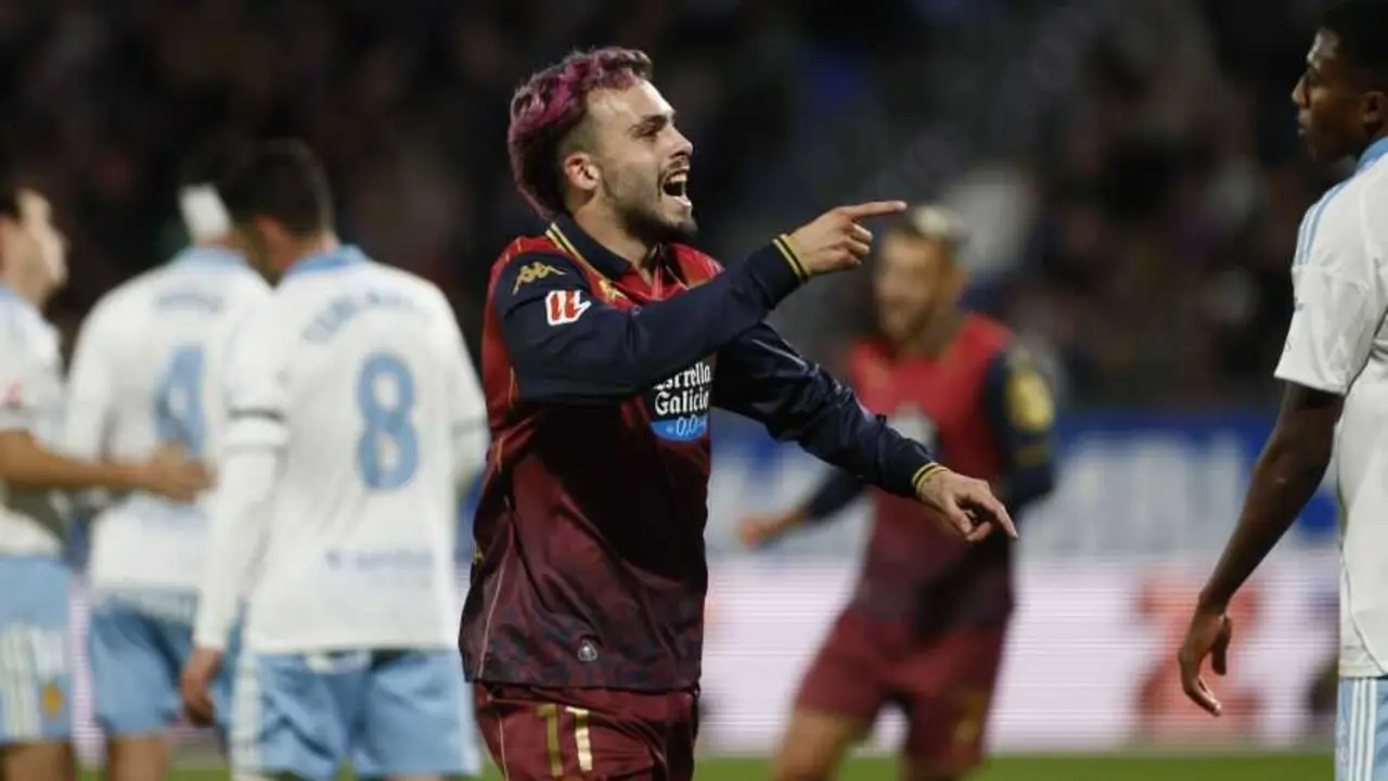 David Mella ante el Real Zaragoza / LaLiga