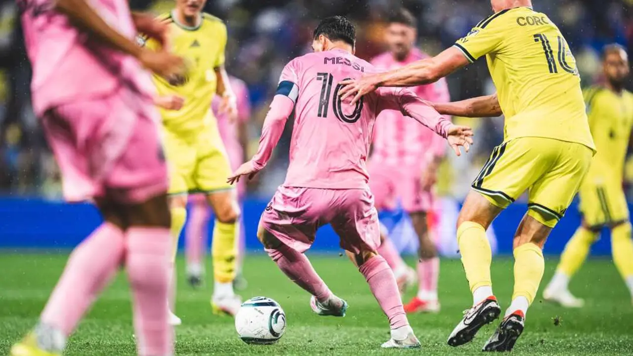 Leo Messi durante un partido con el Inter Miami
