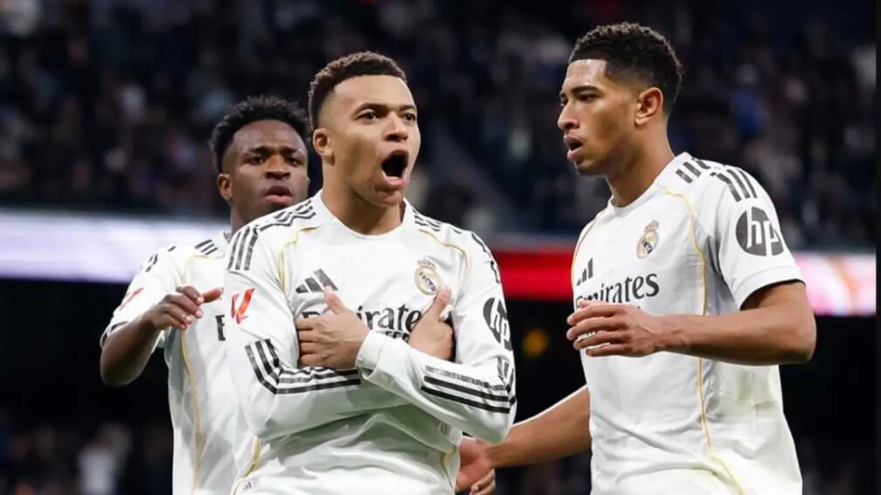 Vinicius, Mbappe y Bellingham / RM.